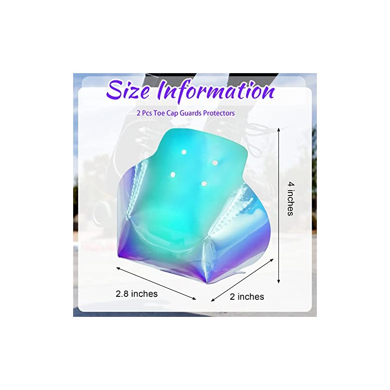 2 protectores de piel sintética para patines de cuatro ruedas