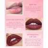 Glitter Liquid Lipstick Long Lasting, Shimmer Diamond Shiny Lip Gloss