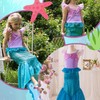 AUNGKWANG Mermaid Costume Girls, Pack of 4 Mermaid Dress Girls,