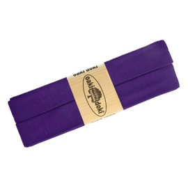 Bias Binding Jersey 3 m Width 20 mm Oaki Doki Tricot de Luxe Edging Tape Elastic Over 80 Colours Colour: Purple