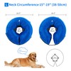 Rinling Dog Cone Collar, Inflatable Dog Cone Soft Protective Dog