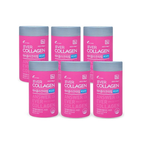 Ever Collagen Time Biotin Cell 3g x 30 sachets, 6 packs / 에버콜라겐 타임 비오틴 셀 3g x 30포 6통