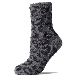 Barefoot Dreams CozyChic Youth Barefoot In The Wild Sock, Graphite/Carbon