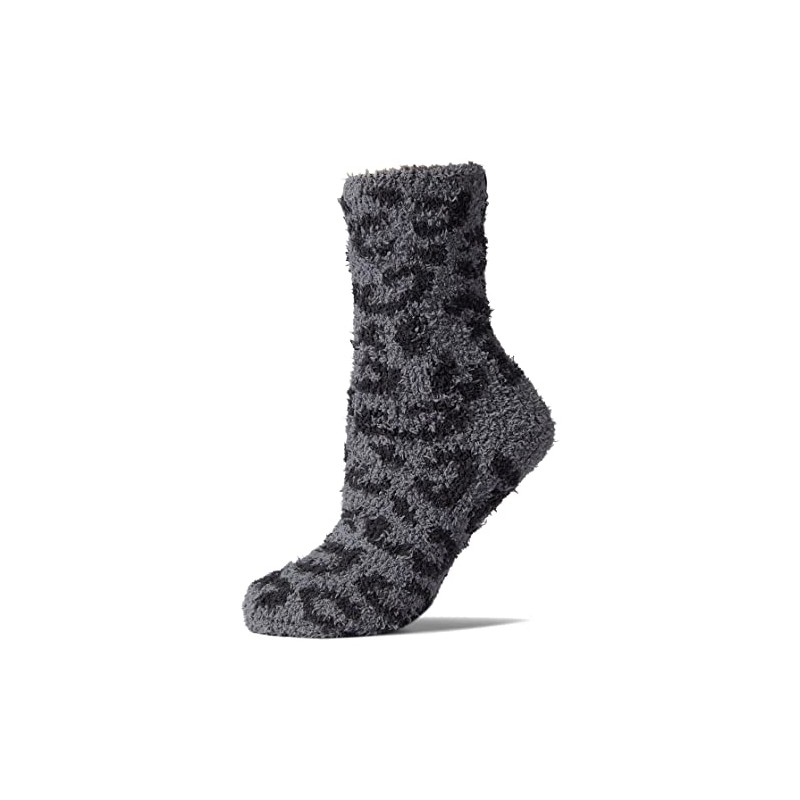 Barefoot Dreams CozyChic Youth Barefoot In The Wild Sock, Graphite/Carbon