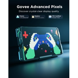 Govee Gaming Pixel Light, RGBIC LED Panel with Real-time Info Display, 150+ Scene Modes & DIY Options, Smart Pixel Lights (Wi-Fi Only), Works with Alexa, Ideal for Game Room Decor, 52x32 Pixels