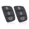 gohantee 3-Button Rubber Car Key Pads Replacement for Hyundai i20