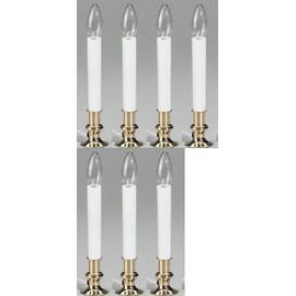 9" Electric Christmas Holiday Window Candle w 5' Cord - 7 Pack