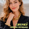 ACEDRE Gold Chain Jewelry Set Chunky Necklace Bracelet Sets for