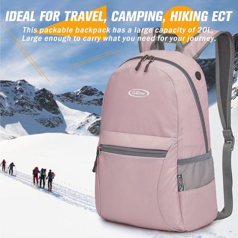 G4Free Lightweight Packable Shoulder Backpack Hiking Daypacks Small Casual Foldable