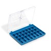Dritz Storage, Holds 32 (Included) Bobbin Box, Blue