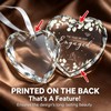 Engagement Gifts for Couples 2026, Heart Crystal Glass Ornament