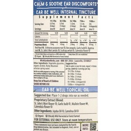 WishGarden Herbs Ear Be Well Treatment Kit - Soothing Ear Oil Drops with Mullein & Garlic + Herbal Tincture Supports Rapid Immune Response, Soothes Infants, Babies & Adults Ear Aches, 1.27oz