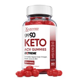 Go 90 Keto ACV Gummies Extreme Formula 2000MG with Pomegranate Juice Beet Root B12 60 Gummys