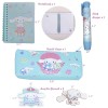 Sanrio 79 pcs Cinnamoroll Kawaii Stationery Set, Cute School Supplies,