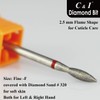 C & I Diamond Nail Drill Flame Shape E-File Professional