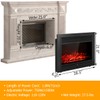 MAT EXPERT 28.5’’ Electric Fireplace Inserts, 750 W/1500W Fireplace Inserts