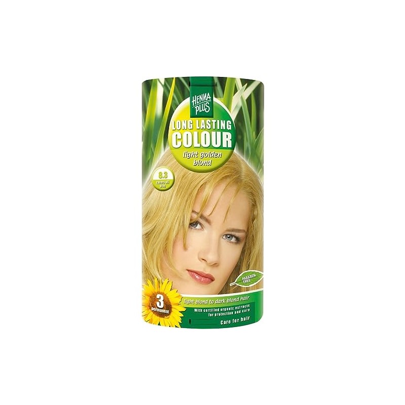 Hennaplus Long Lasting Colour Light Golden Blond 8.3