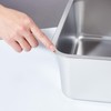 EGMEHOAD Stainless Steel Litter Box,Metal Litter Box for Big Cats