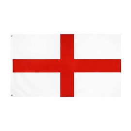 eBoutik - Large England St Georges Flag - Great Britain English Patriotic Flag - Party Supplies For Football & Sports Events (90cm x 150cm Flag)