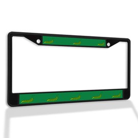 Fastasticdeals Metal Insert License Plate Frame Caterpillar Weatherproof Car Accessories Black 2 Holes Solid Insert