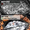 Zalizr 2 Pcs Charcoal Baskets, Steel Charcoal Holders for BBQ,