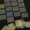 30 Sheets Gold Foil Nail Art Stickers 3D Self-Adhesive Nail