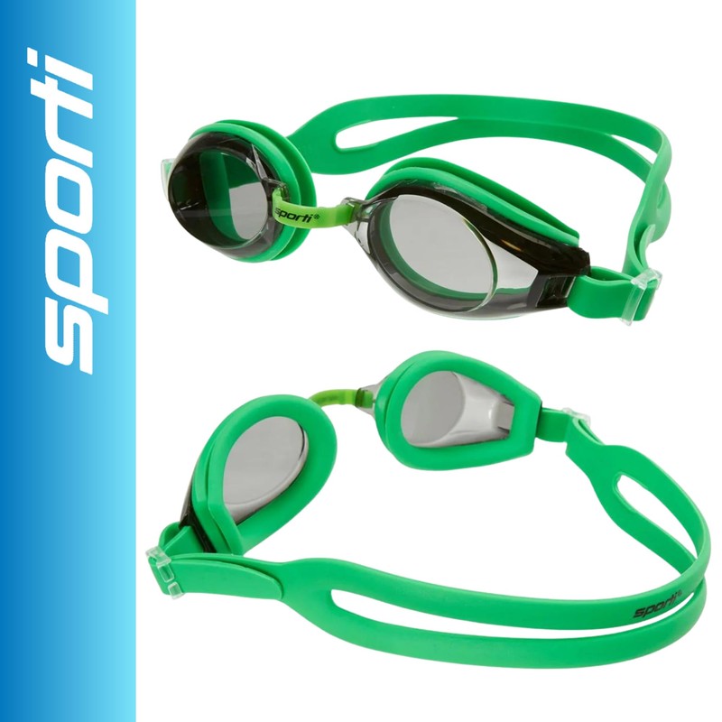 Sporti Antifog Plus Goggle - Smoke Lens Kelly Green Frame