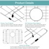 KINKIB Stainless Kitchen Sink Protector - 21" x 16" with