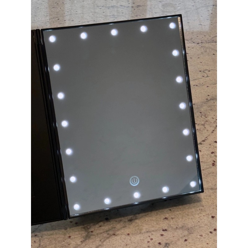 Conair Crystal Clear Lighted Picture Mirror System 5x7 Frame &