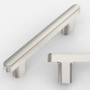 Amerdeco 10 Pack Brushed Satin Nickel Cabinet Pulls 3 Inch(76mm)
