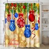 ArtSocket Merry Christmas Bathroom Set with Shower Curtain and Rugs