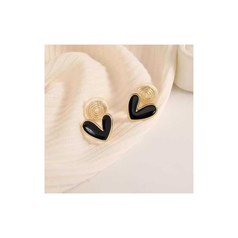 Women's Earrings, Heart, Cute, Popular, Non-Hole Earrings, Hypoallergenic, Copper
