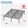 Bed Frame Metal Platform Bed Frame 18 Inch High Mattress