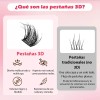 Extensiones de Pestañas Autoadhesivas con Efecto Natural en Mink Sintético,