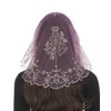 Bozidol Mantilla Veils for Church Catholic, Purple Our Lady Of