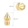 sourcing map 0.8mm 3D Printer Nozzle Head M6 Thread Replacement,