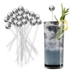 20pcs Cocktail Stirrers, Bar Disco Balls Cocktail Stirrers Plastic Round