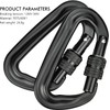 Auto Locking Carabiner Clips, 2PCS 12KN (1200kg) Heavy Duty Lightweight