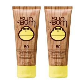 Sun Bum Original Spf 50 Sunscreen Lotion Vegan and Hawaii 104 Act Compliant (Octinoxate & Oxybenzone Free) Broad Spectrum Moisturizing UVA/UVB With Vitamin E 3 Ounce 2 Pack