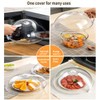 2 Pack Microwave Splatter Cover, Transparent Cover, Microwave Plate Cover