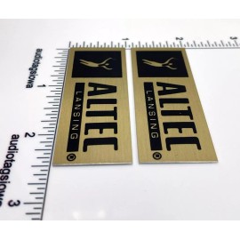 Altec Lansing Speaker Badge Logo Emblem Pair Custom Made Aluminum