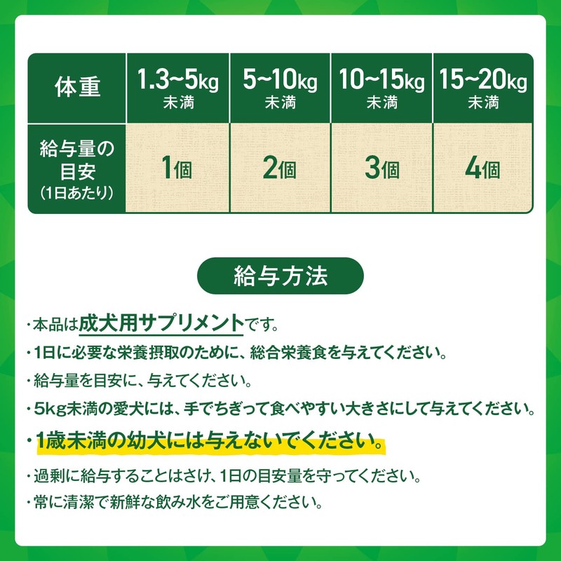 Greenies グリニーズ デイリーサプリメント 成犬用 免疫の健康サポート 126g［42粒入］ 犬用サプリ 負けない