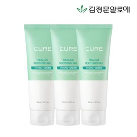 Kim Jeong-mun Aloe 김정문알로에 큐어 리알로에 수딩젤 150ml 3개 Kim Jeong-moon Aloe Cure Real Aloe Soothing Gel 150ml 3 packs