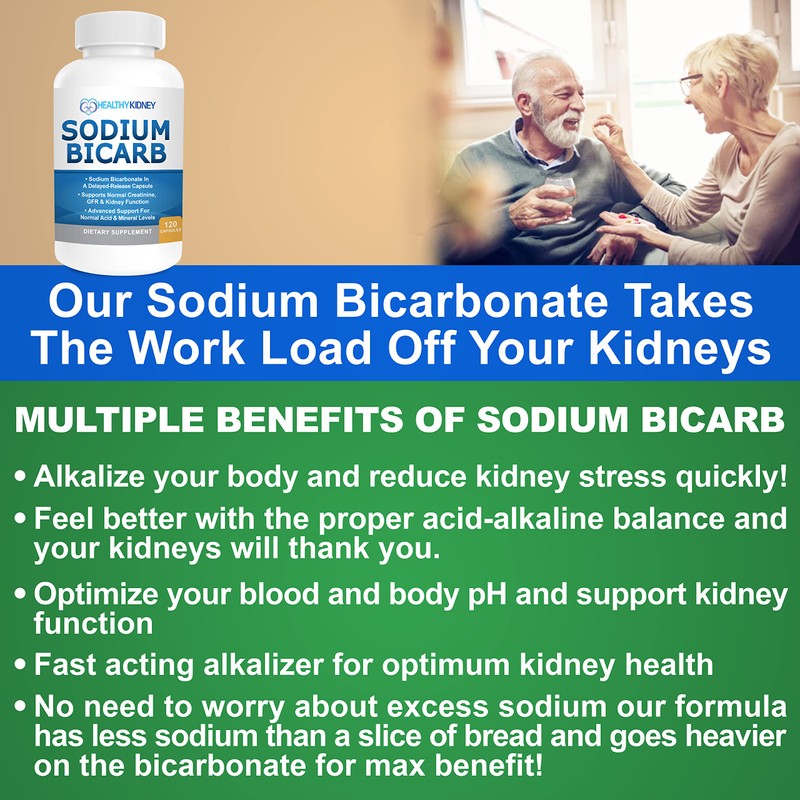 Sodium Bicarbonate 650mg Capsules Delayed Release for Supporting Normal Kidney