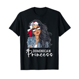 Dominican Woman Products Flag Princess Dominican Republic T-Shirt