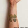 'Four Leaf Clover ' Temporary Tattoo - Water Resistant, Skin-Safe,