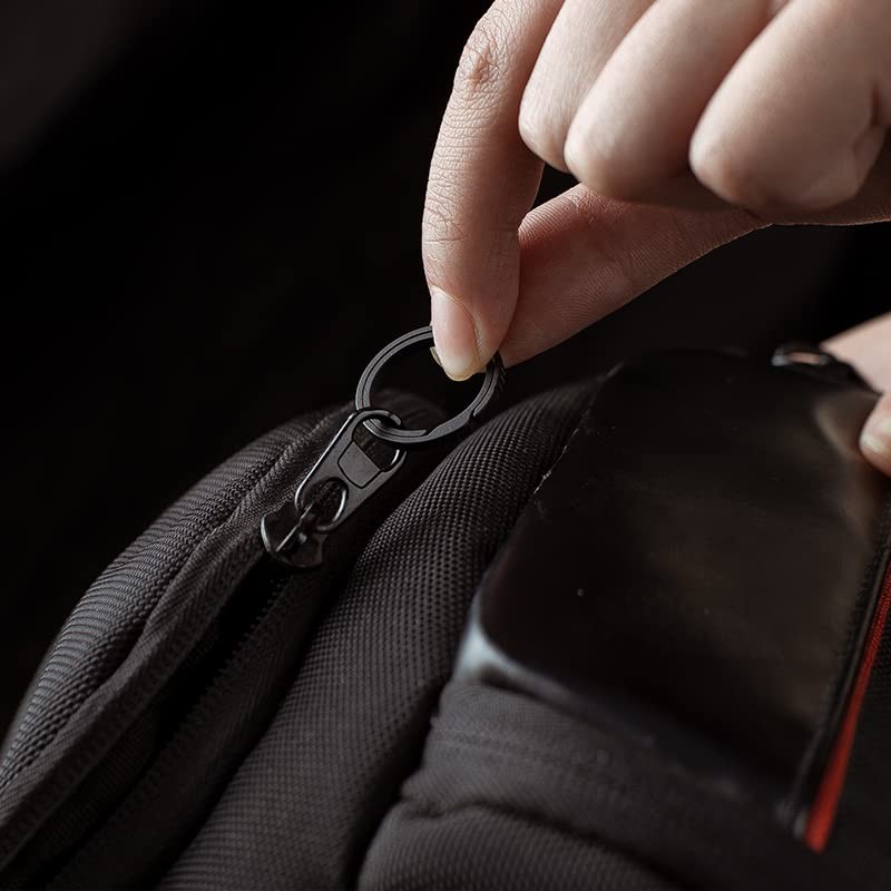 [TIMULTI] Key Ring, Titanium Key Chain, Men's, Lightweight, Double Ring,