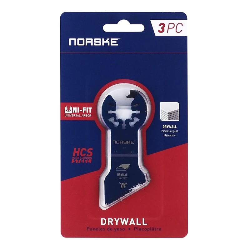 Norske Tools NOTP285 Drywall Cutting Blade (3/Pack), Oscillating Tool Accessories