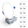 Ensenior 12 Pack 6 Inch LED Recessed Ceiling Light, Dimmable,