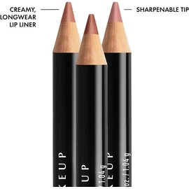 NYX PROFESSIONAL MAKEUP Slim Lip Pencil, Long-Lasting Creamy Lip Liner - Pack Of 3 (Peakaboo Neutral, Nude Pink, Ever)